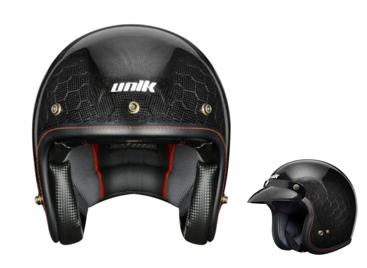 CASCO MOTO UNIK JET CJ08 CARBONO HEXAGONAL L